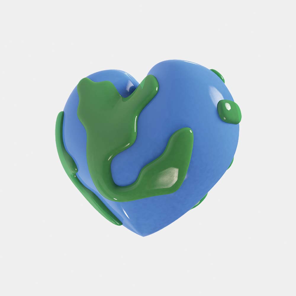 Heart Earth Grip Tok (Acrylic)