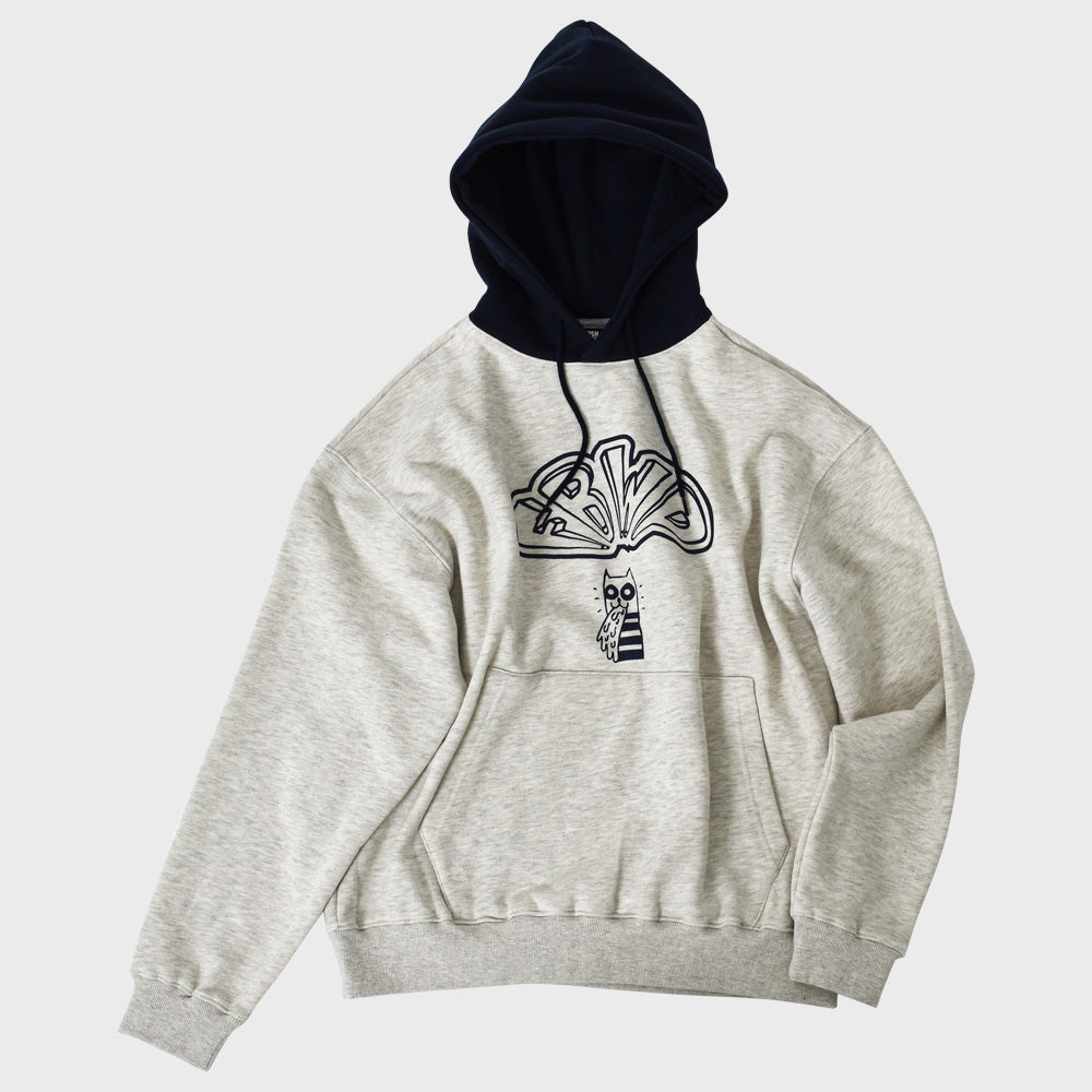 PUKING DOG HOODIE (OATMEAL MELANGE)