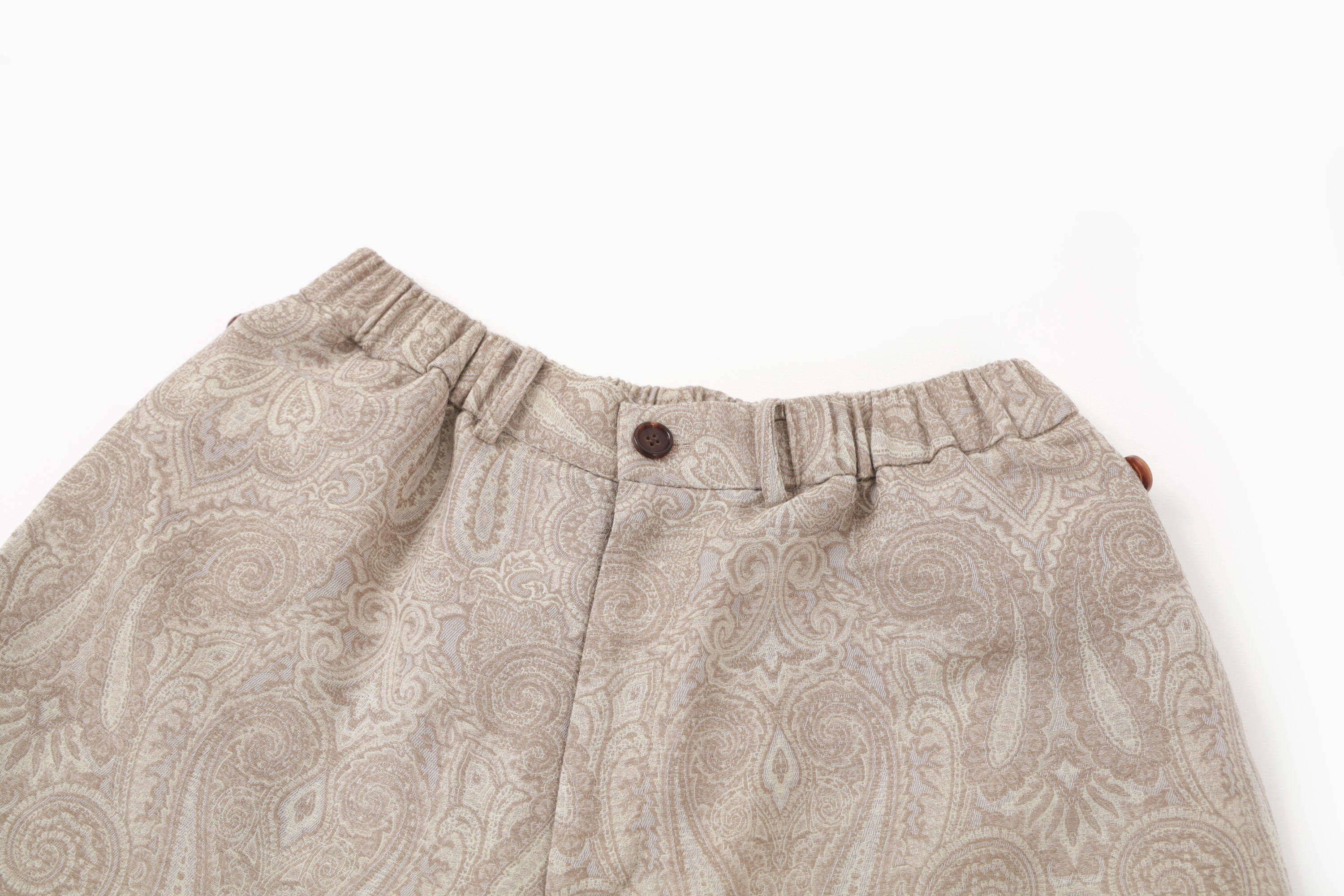 BEIGE JACQUARD PANTS