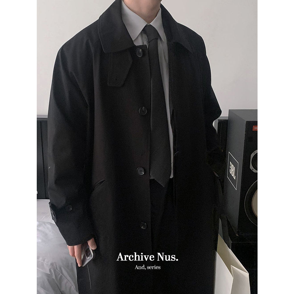 Nus. Black Mac Coat