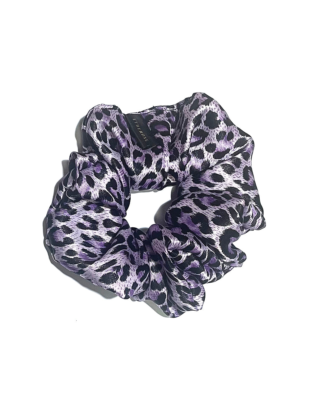 Leopard Printing Satin Hair Scrunchie (5color)