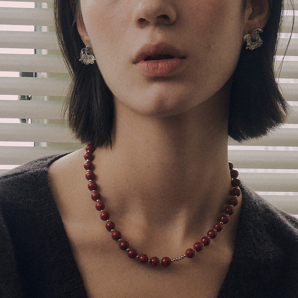 Red Jamstone necklace