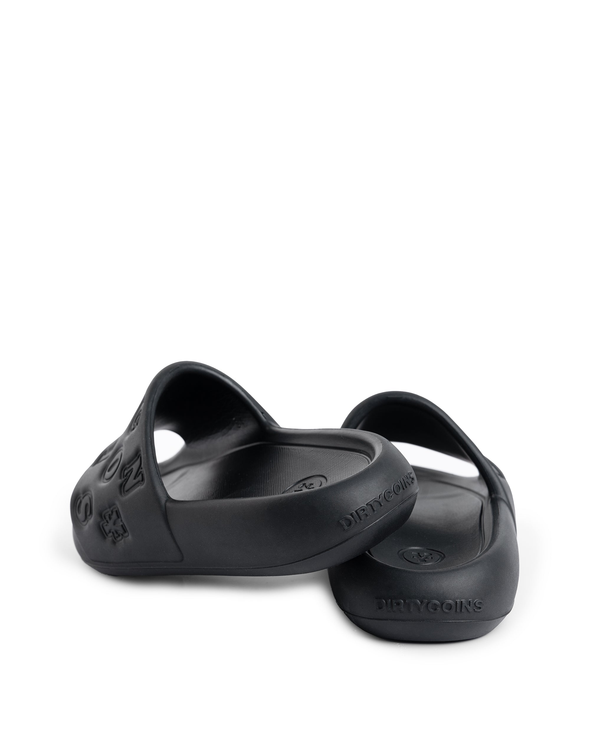 DirtyCoins Embossed Slides - Black