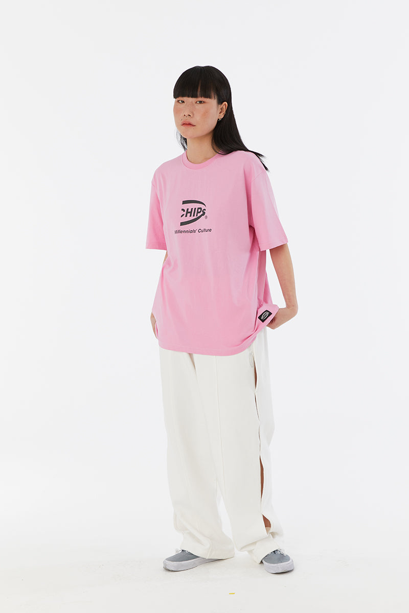 OG half logo Tee (pink)