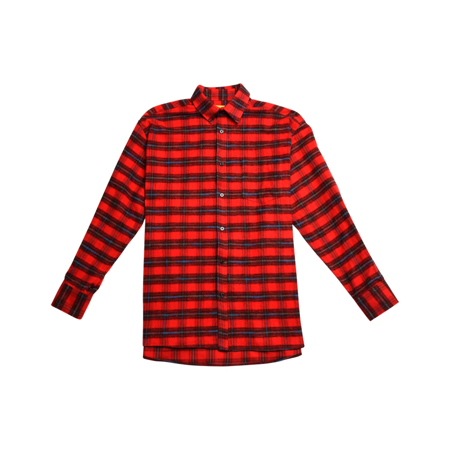 オーバーサイズシャツ[UNISEX] Oversized Drawstring Checked Shirt (RED)