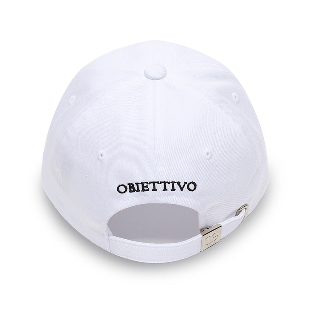 OOBIETTIVO NOMAL FIT BALL CAP(WHITE)