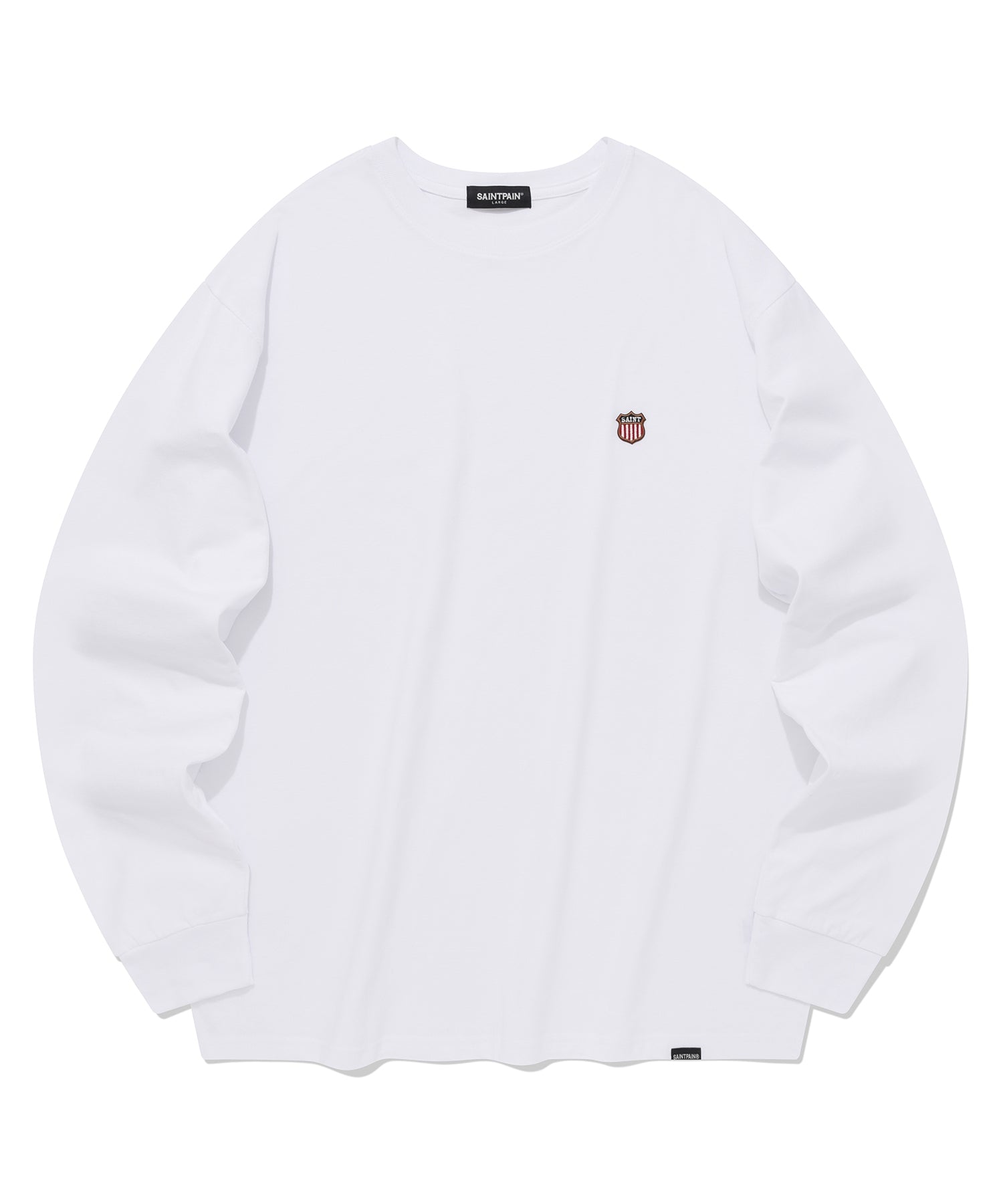 SP SAINT SMALL LOGO LONG SLEEVE-WHITE