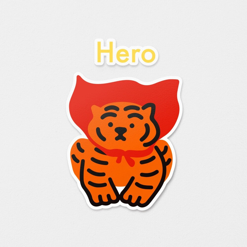 HERO TIGER REMOVABLE STICKERS