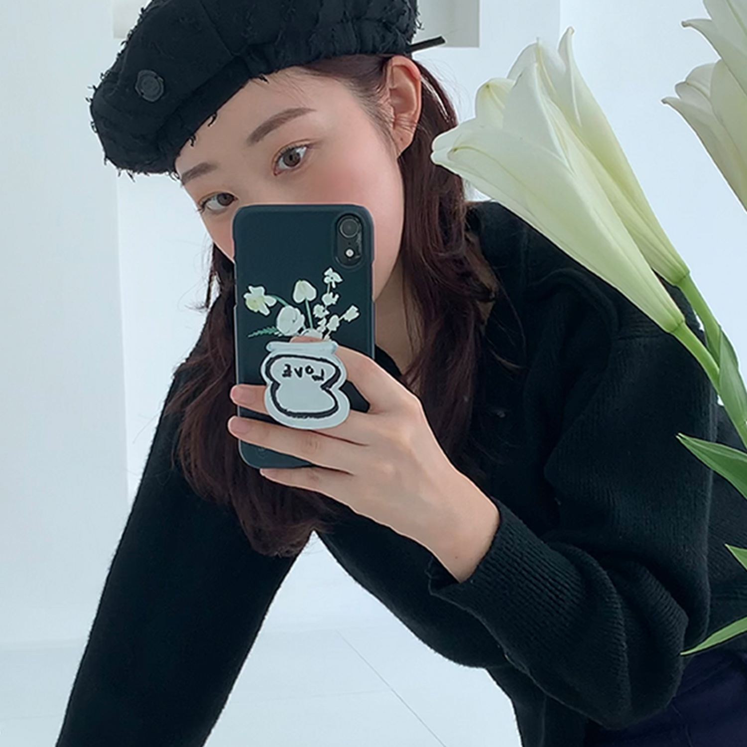 [SET] Bouquet series : Narcissism phone case + griptok