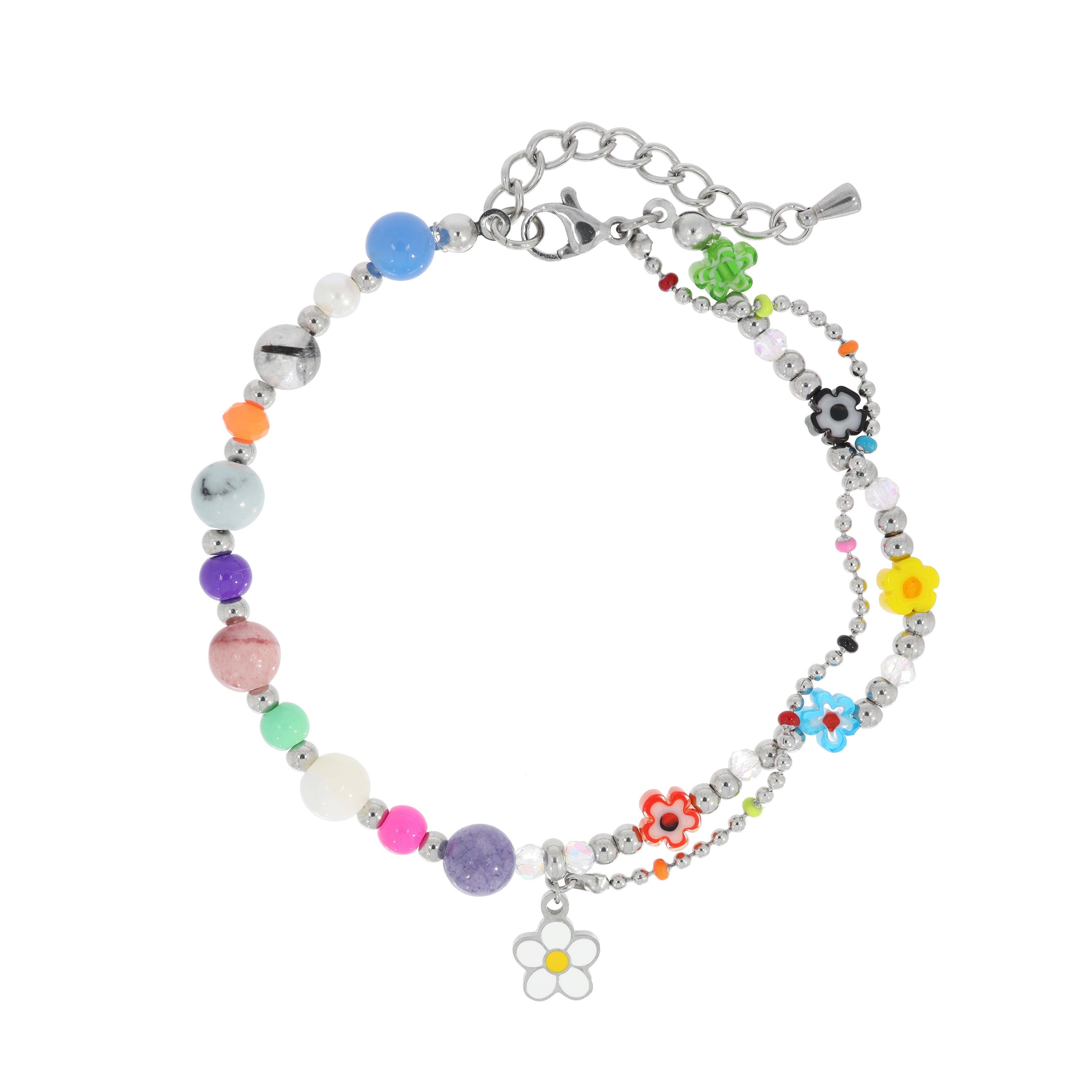 Colorful Daisy Beads Bracelet