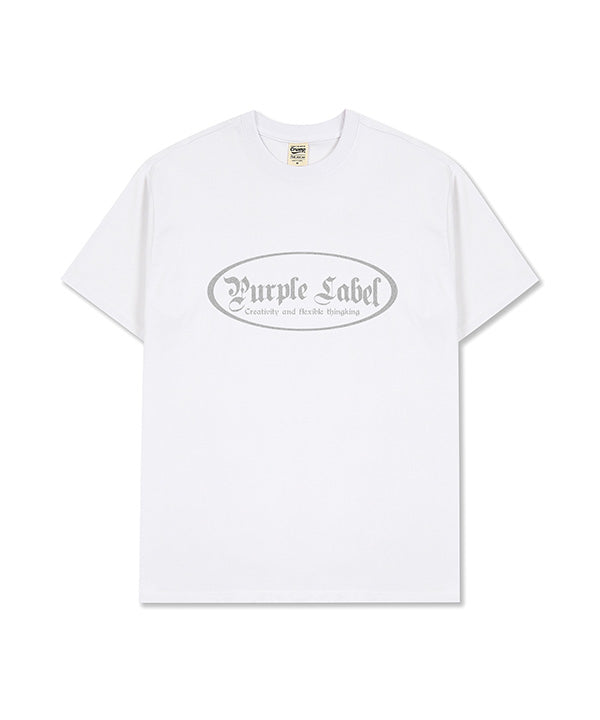 glitter circle logo tee