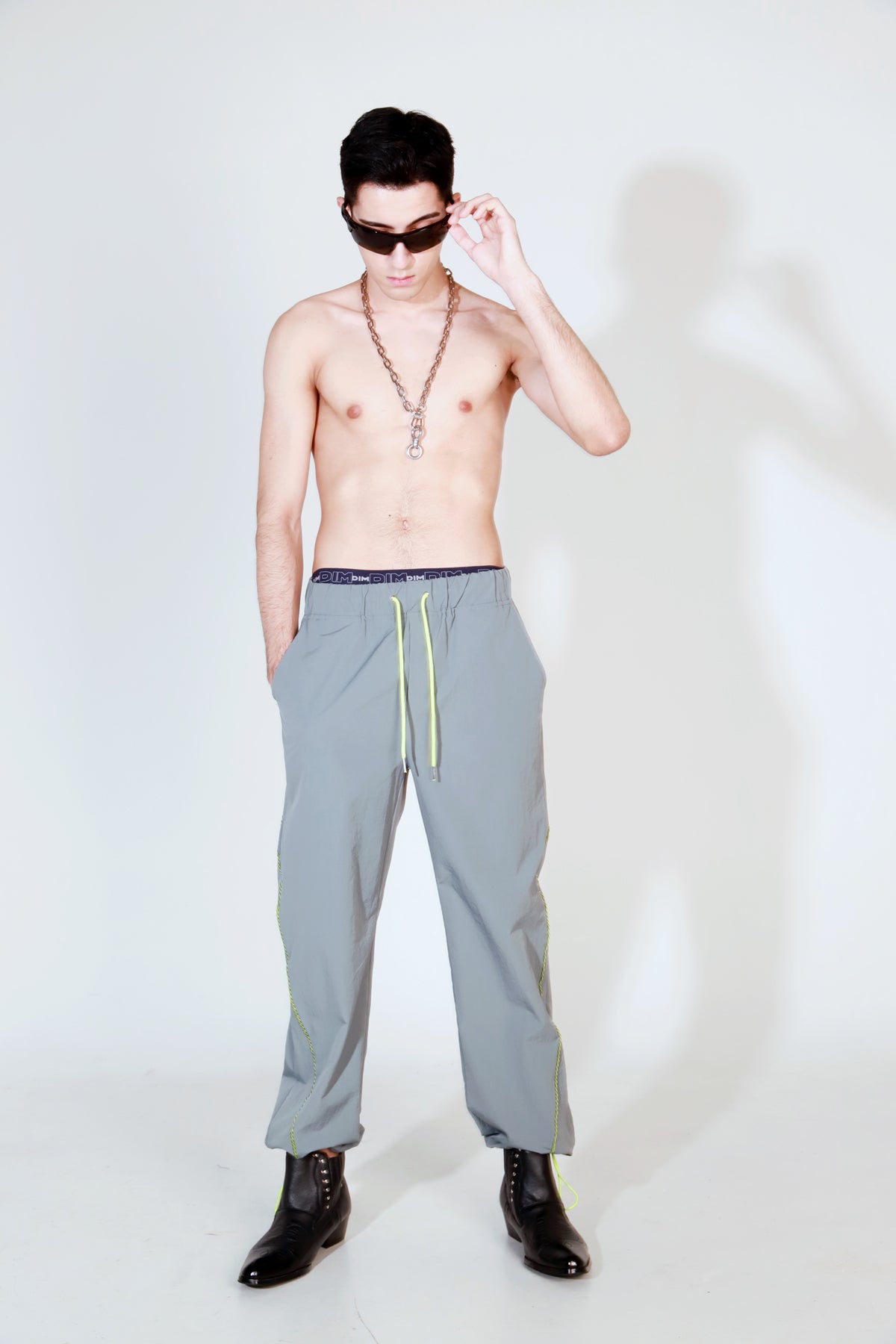 Acid Cross Line Nylon Jogger Pants