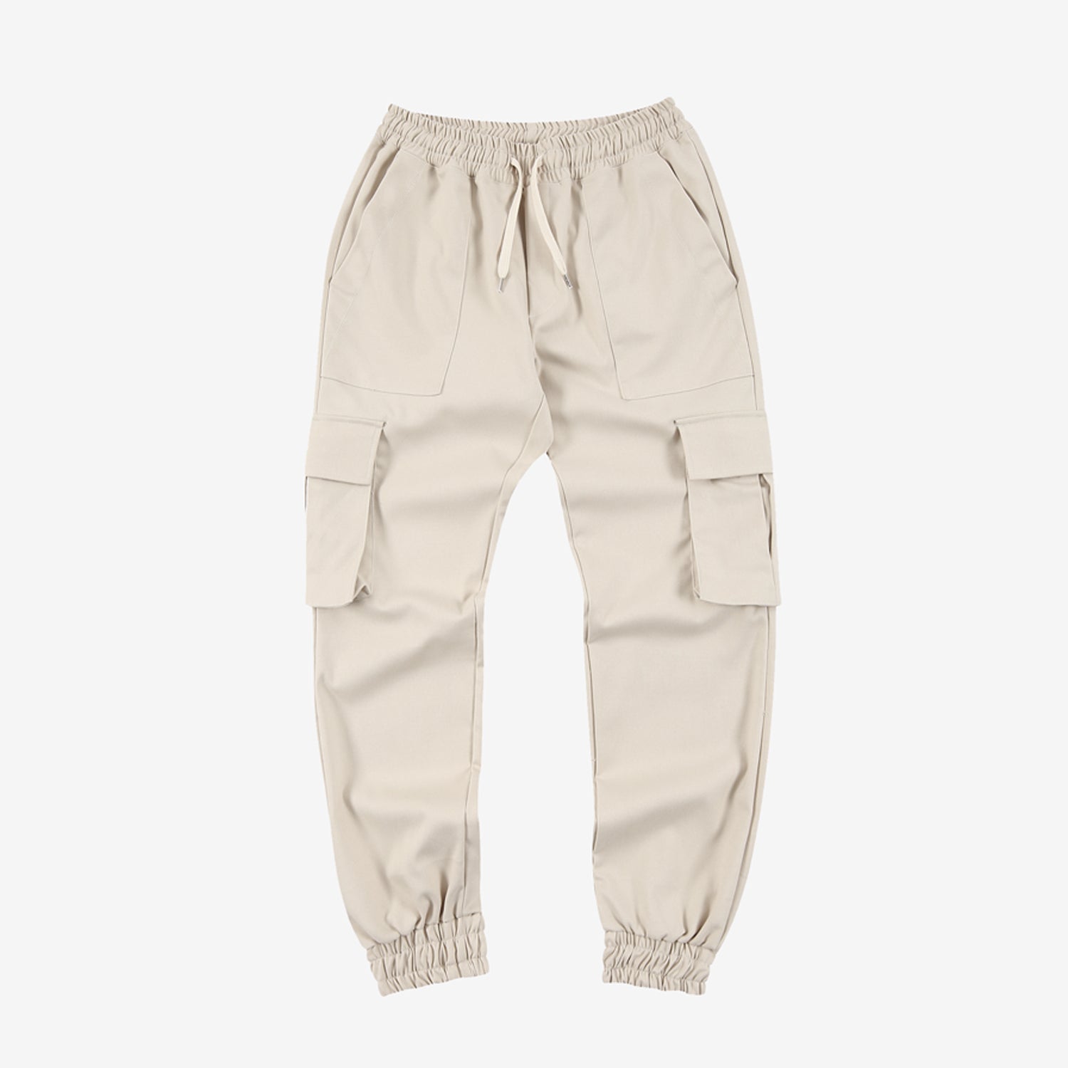 Premium Banding Cargo Pants (CREAM)