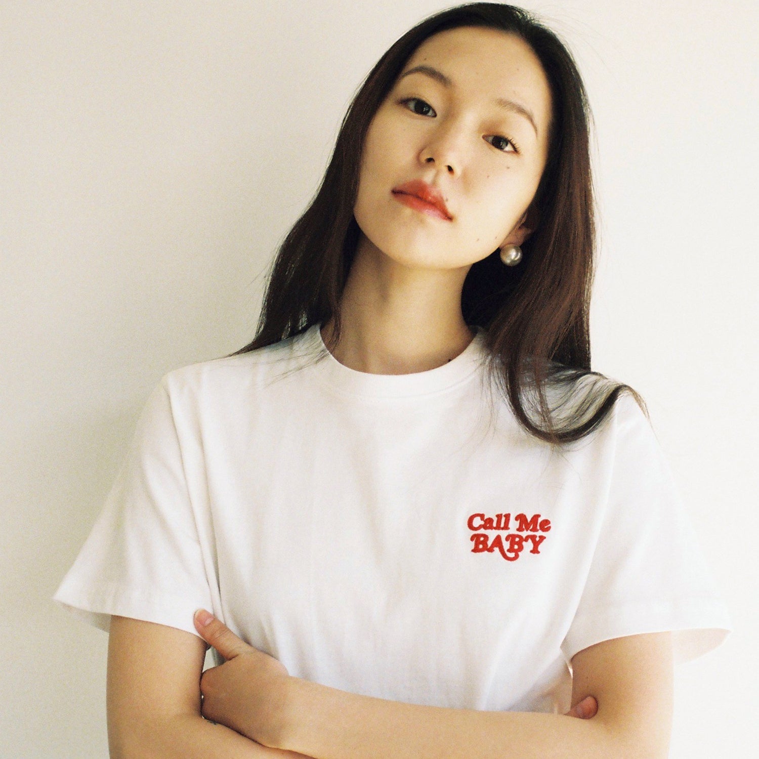 Baby Chain Logo Tee (White)