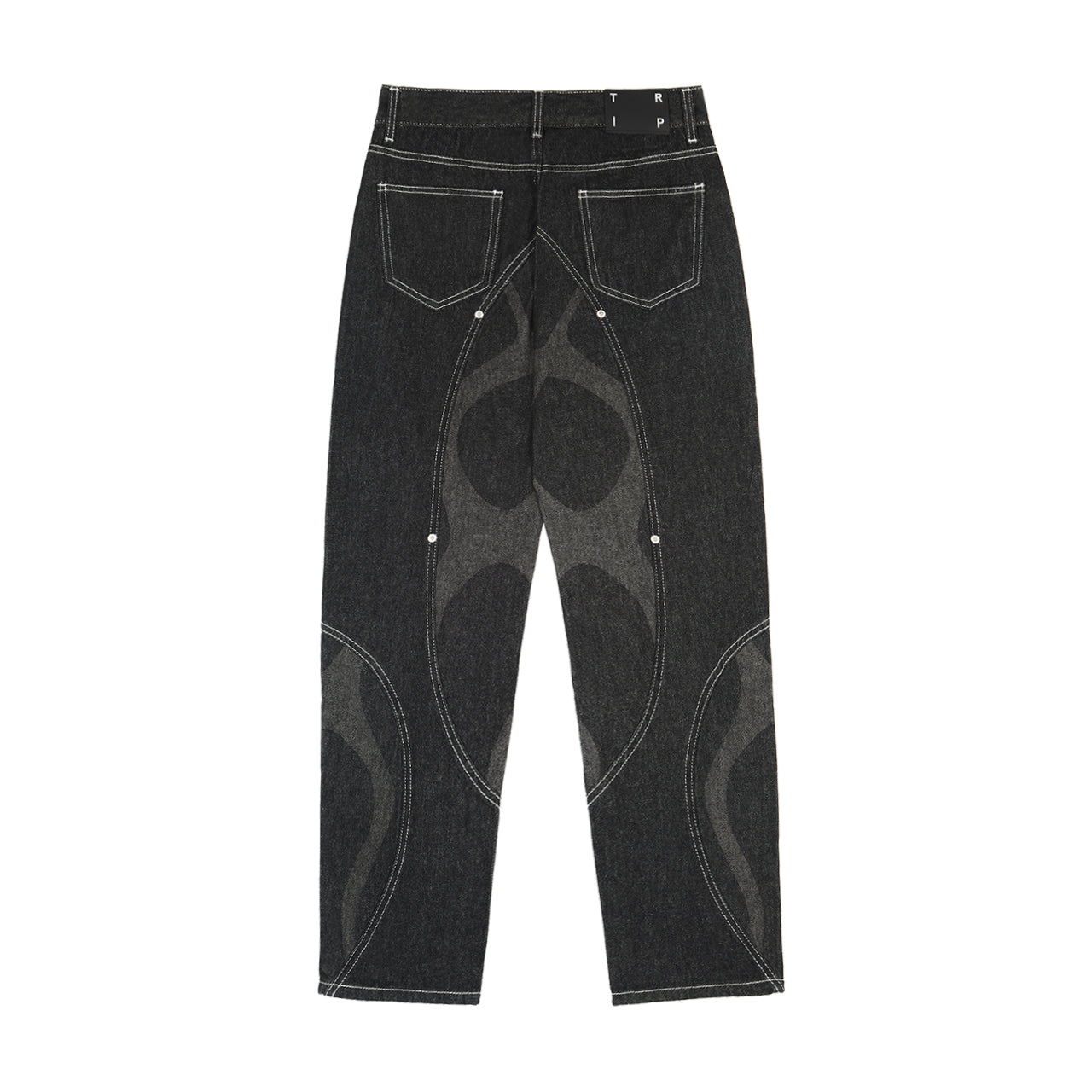 WESTERN DENIM PANTS (P51223S) - DARK