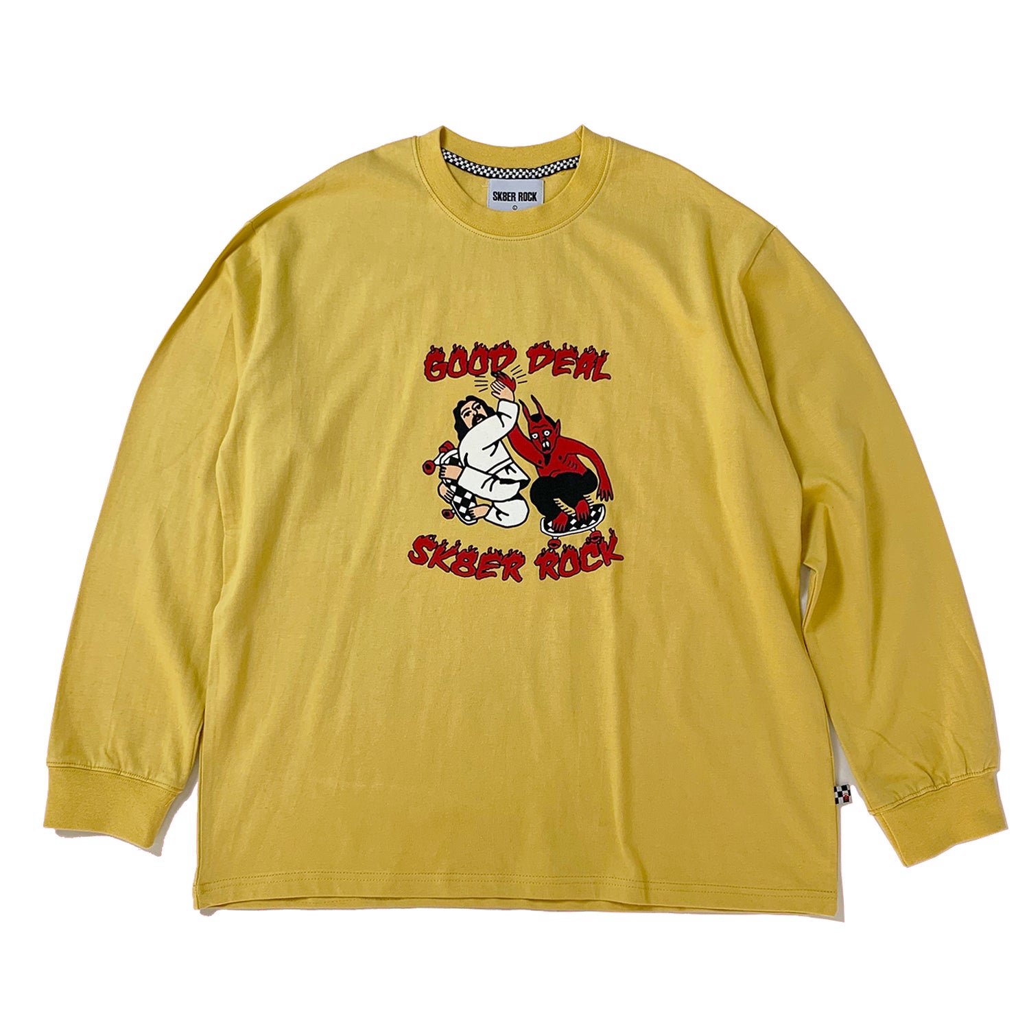 GOOD DEAL LONG SLEEVE T-SHIRT MUSTARD