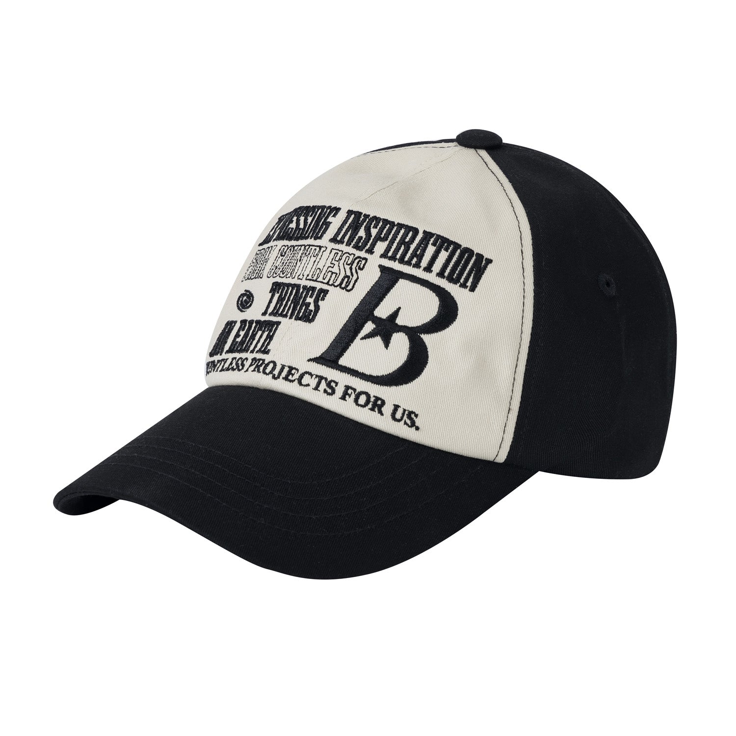 b logo ball cap [black]