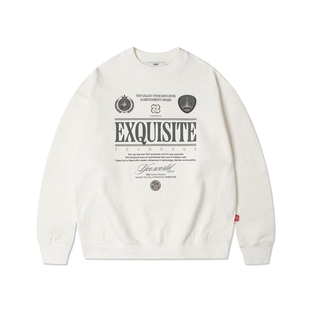 WHITE AWARD SWEATSHIRT