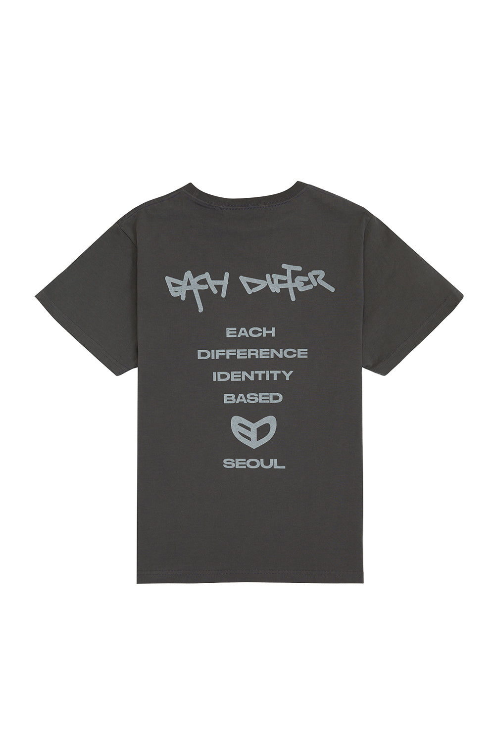 SLOGAN T-SHIRT_CHARCOAL