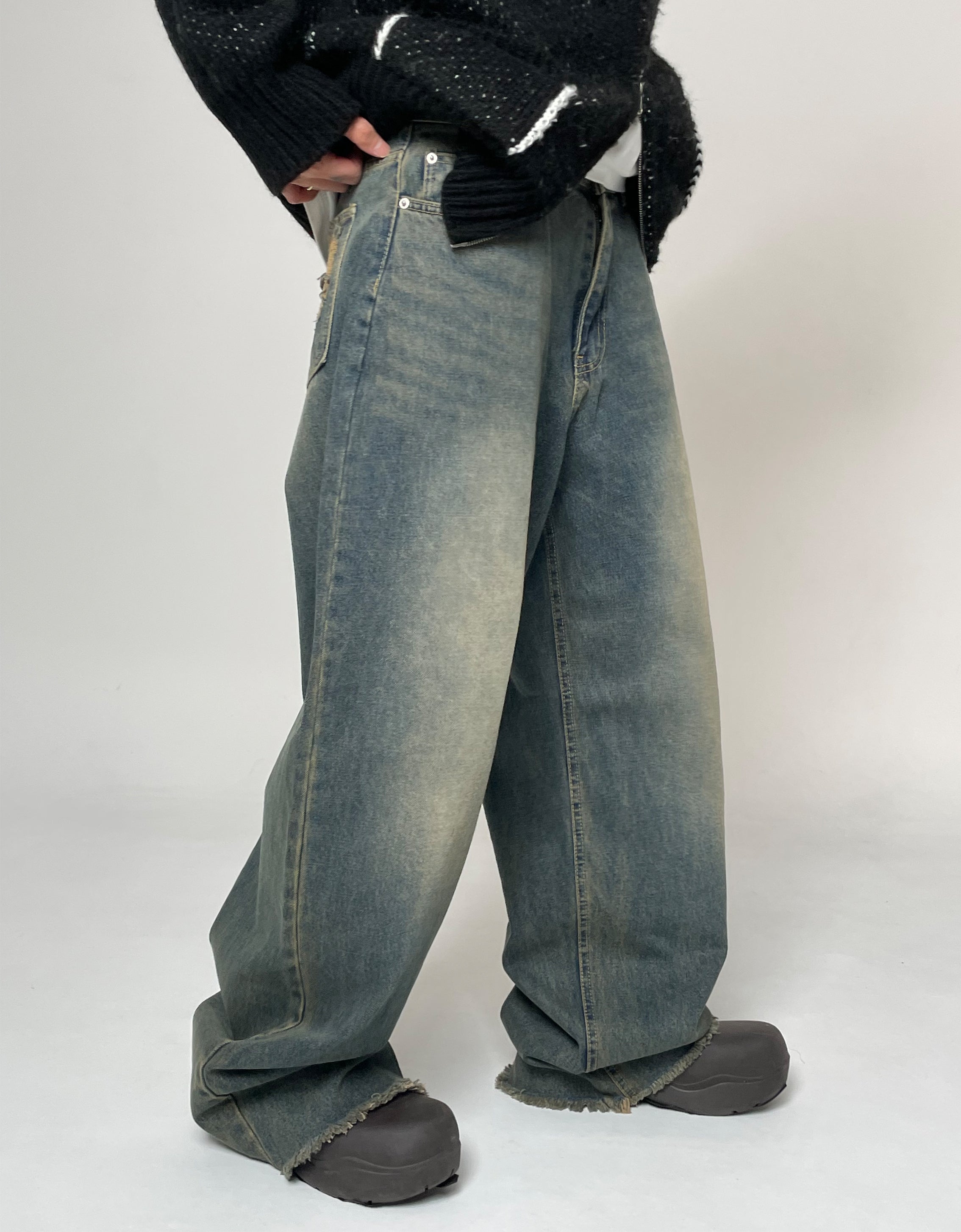 Vintage Line Denim Pants