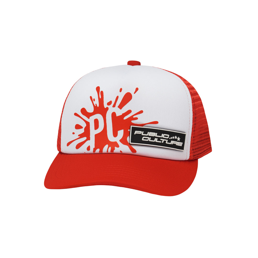 Splash Trucker Cap - Red