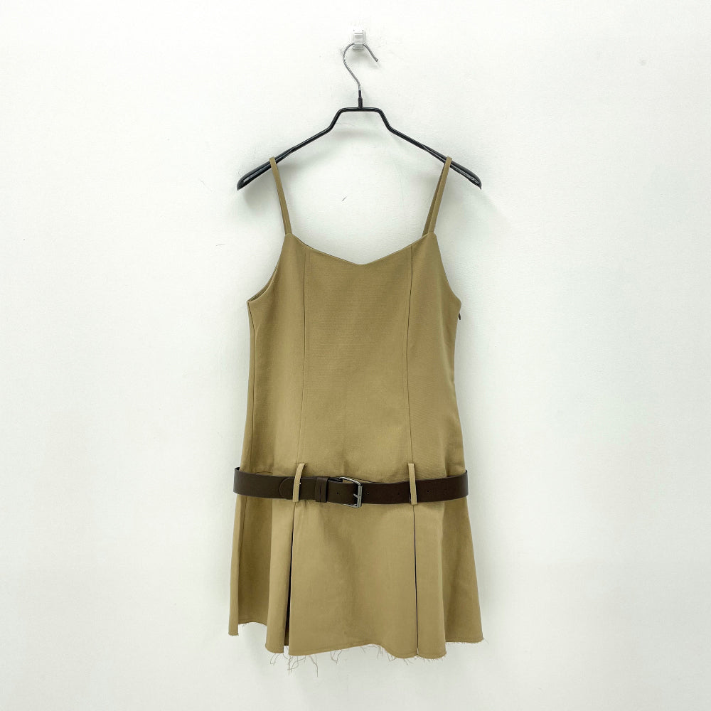 Grunge low-west belt one-piece (2 Color)