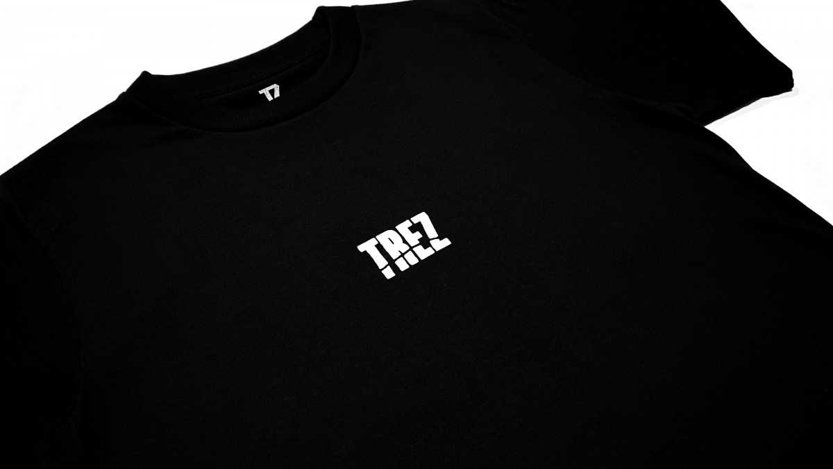 TZ SPLIT AMBIGRAM TEE - BLACK