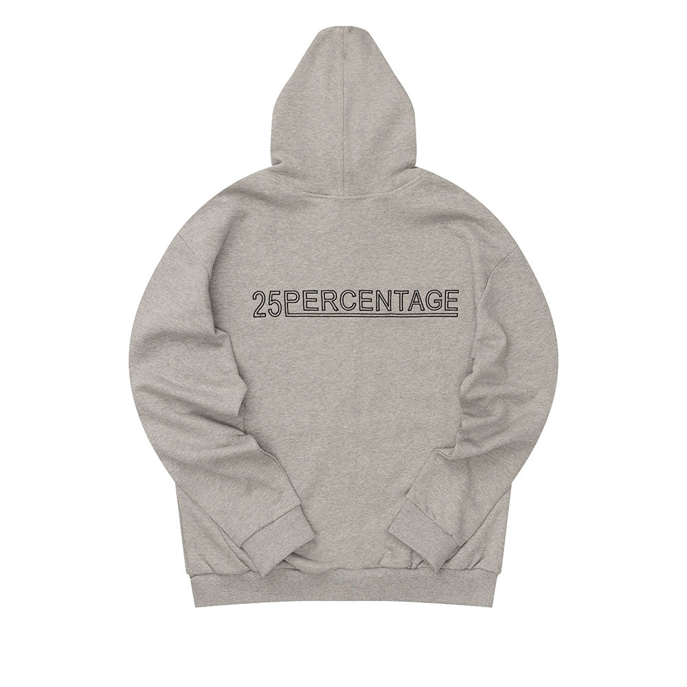 25P ORIGINAL LOGO HOODIE ZIP UP