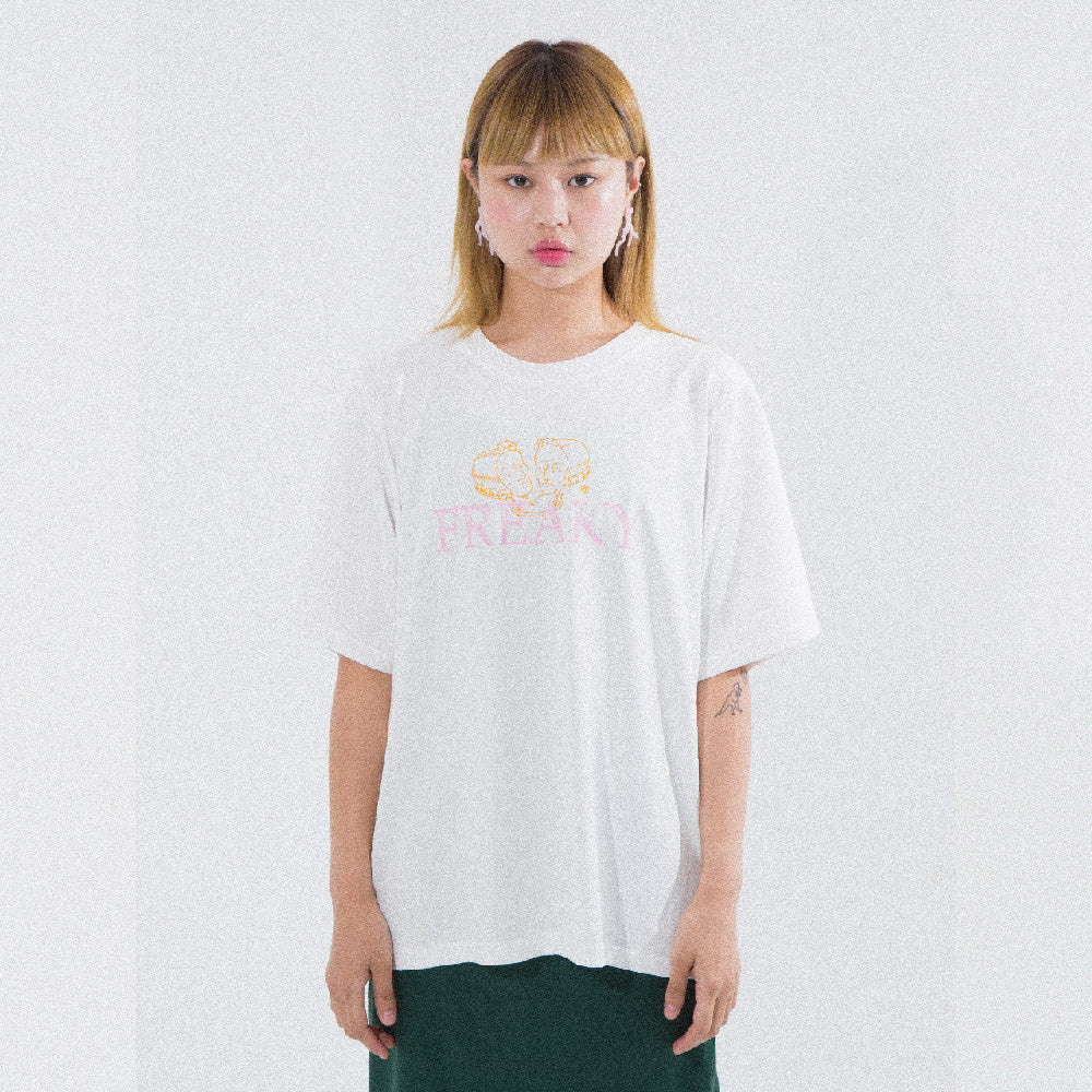FREAKY OVER FIT TEE_WHITE