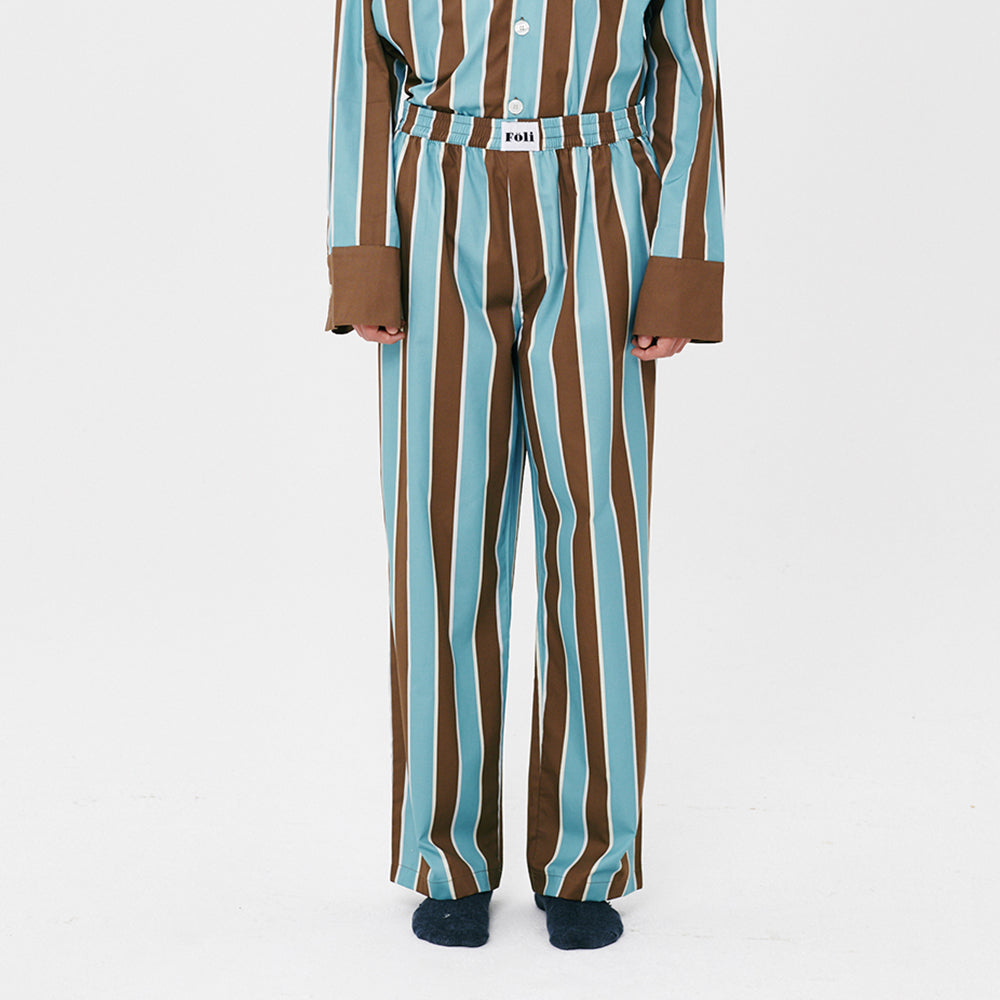 (M) Brownie Stripe PJ Pants