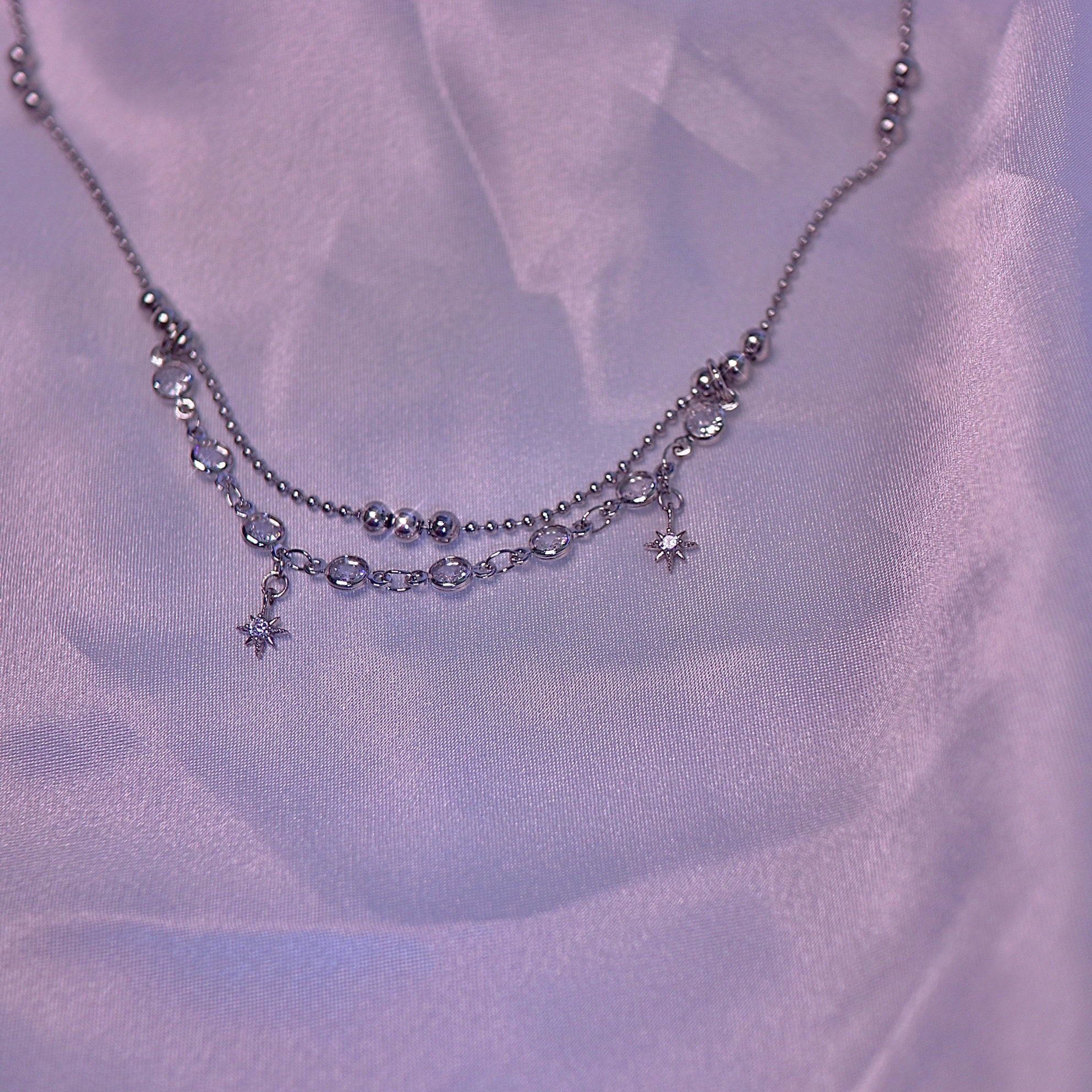 Starlight Cubic Ball Chain Choker