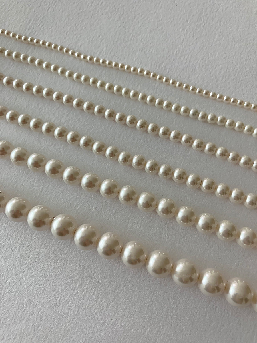 [92.5silver] swirl pearl necklace_8mm