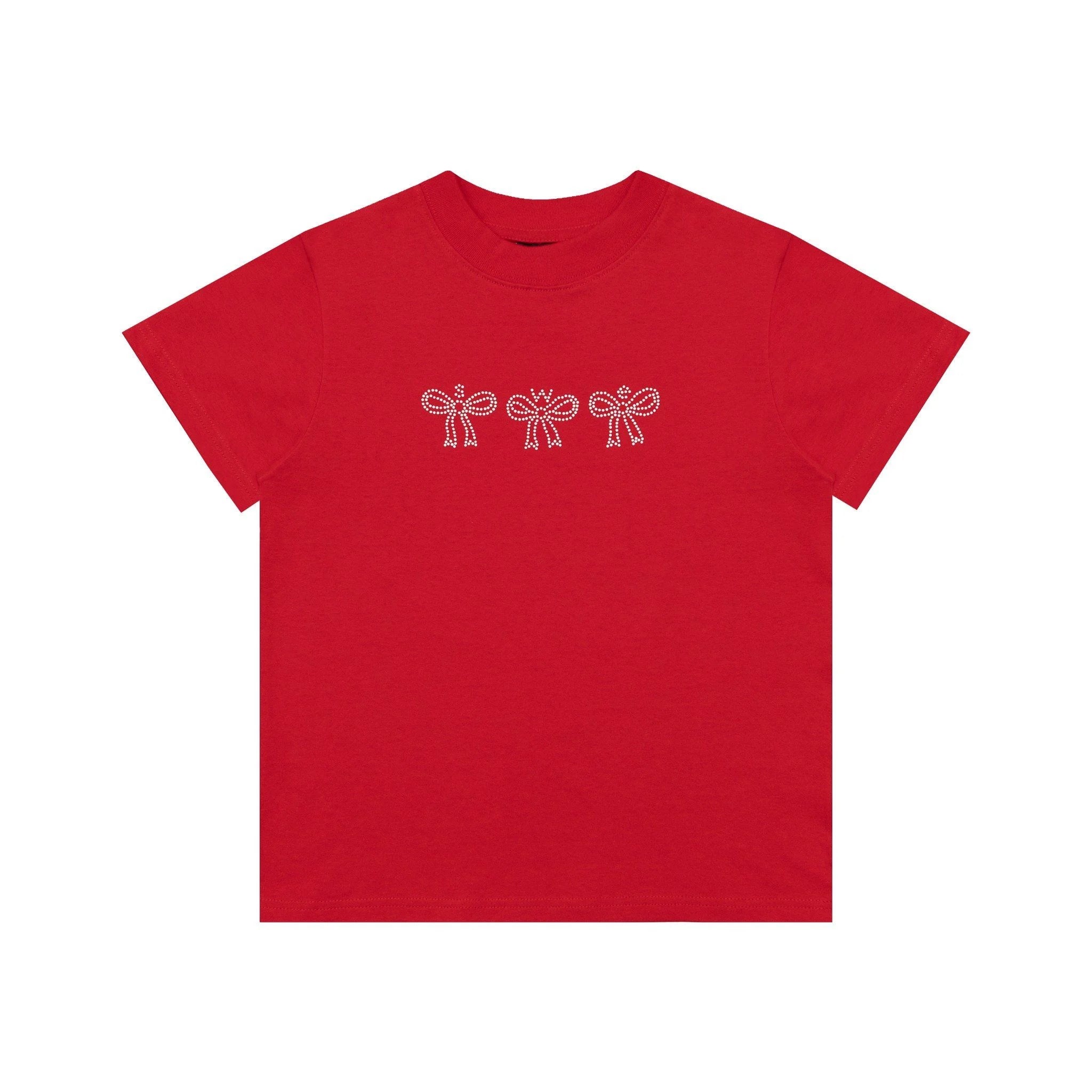 CRYSTAL BABY TEE - RED