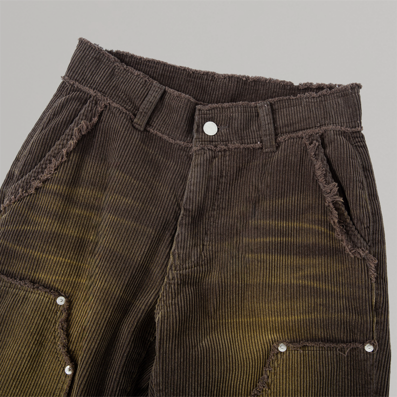 corduroy pants (brown)