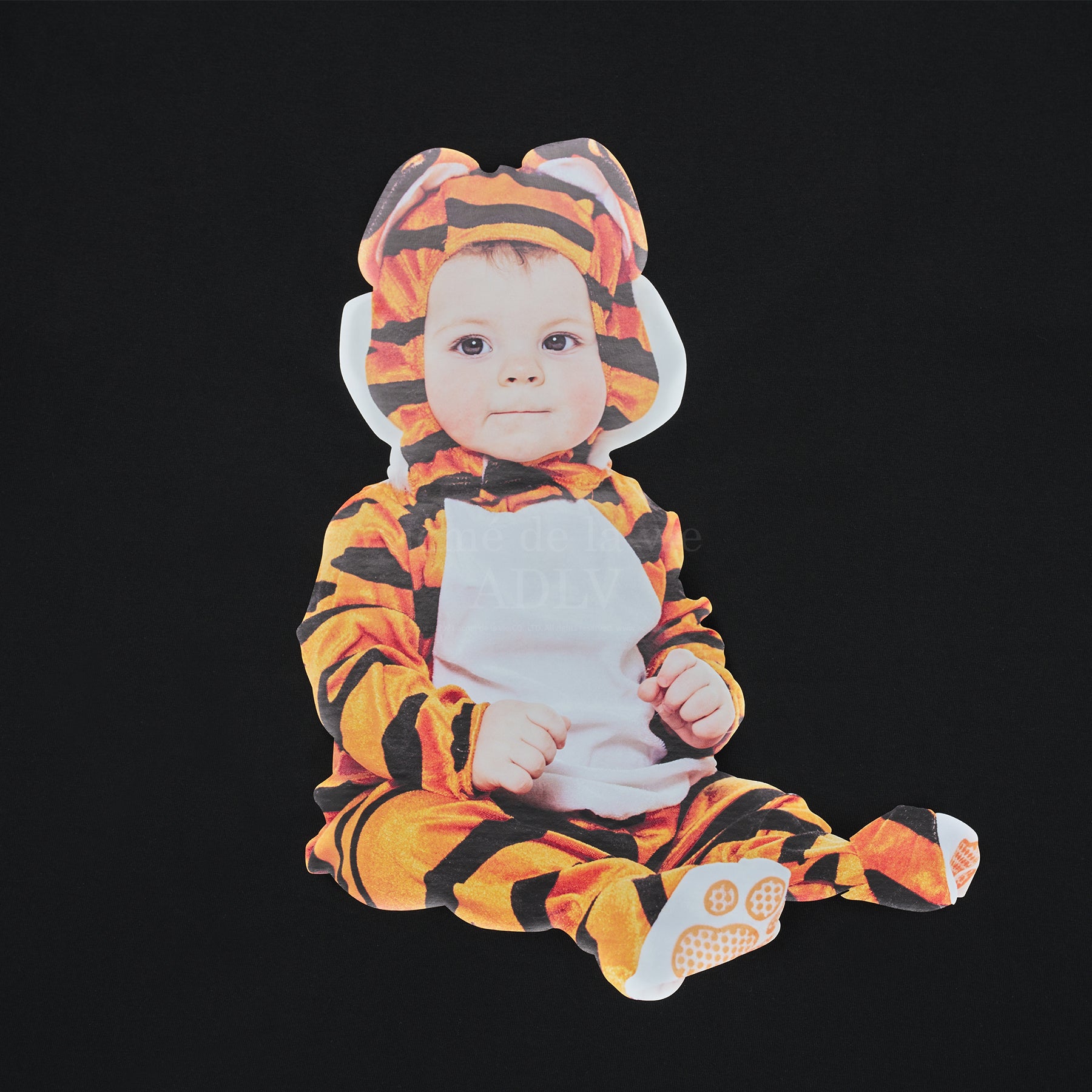 BABY FACE BABY TIGER SHORT SLEEVE T-SHIRT BLACK