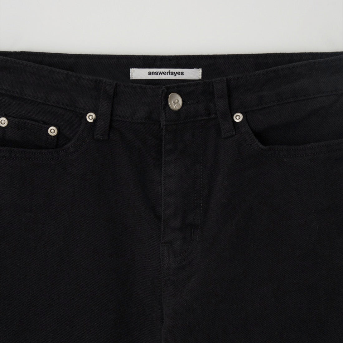 Slow Black Cotton Denim