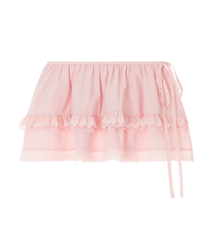  lace wrap skirt_pink