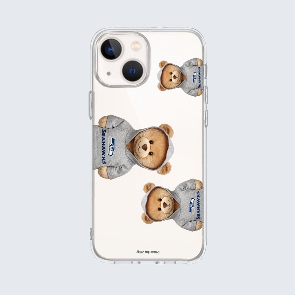 hoodie teddy iphone case