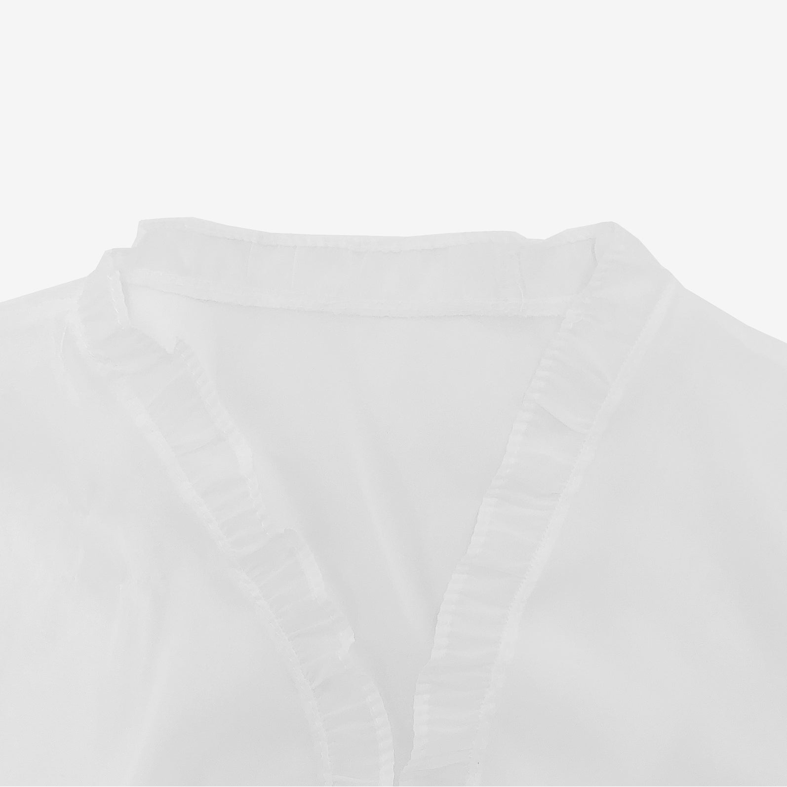 Helky frill see-through bolero blouse