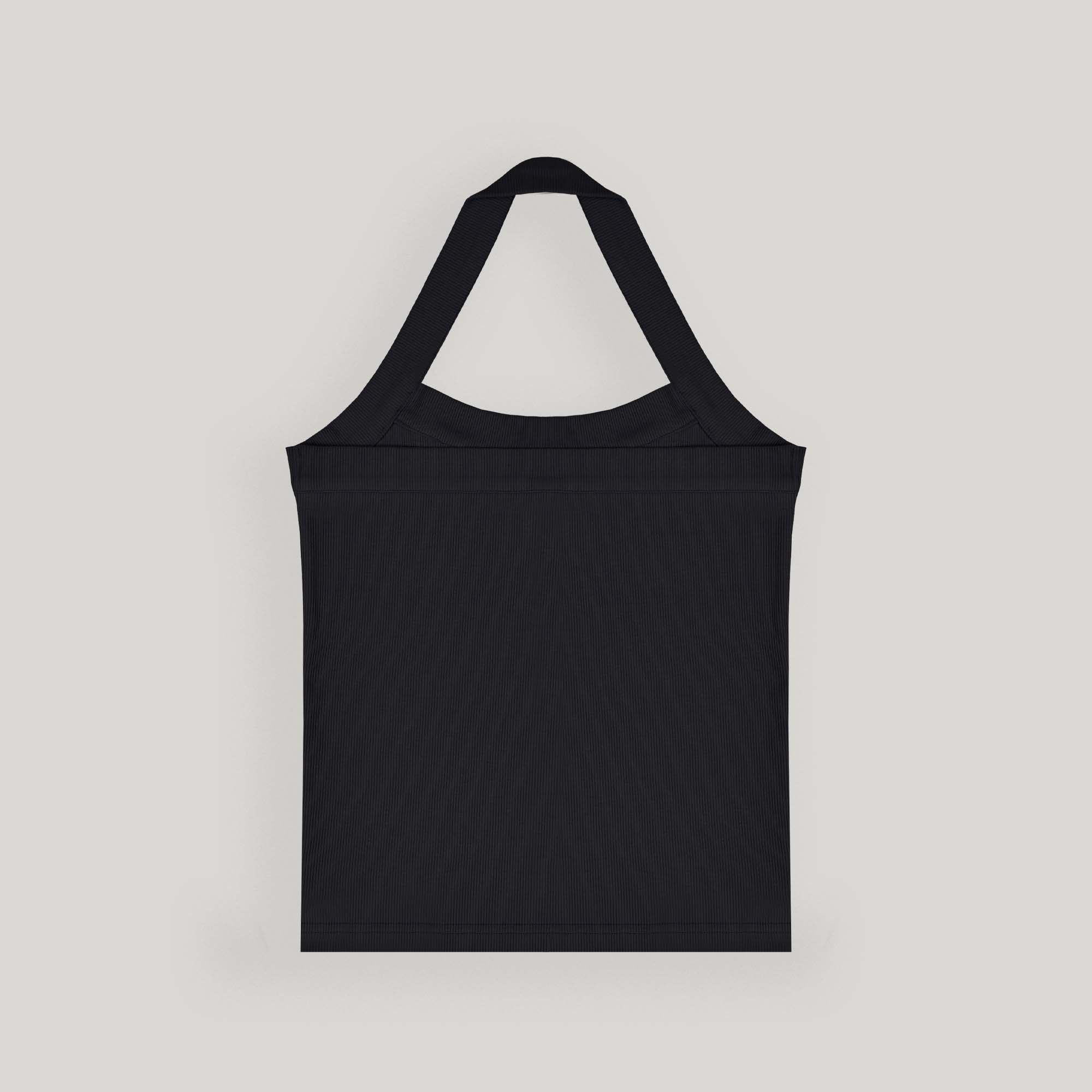 Black Halter Neck Top