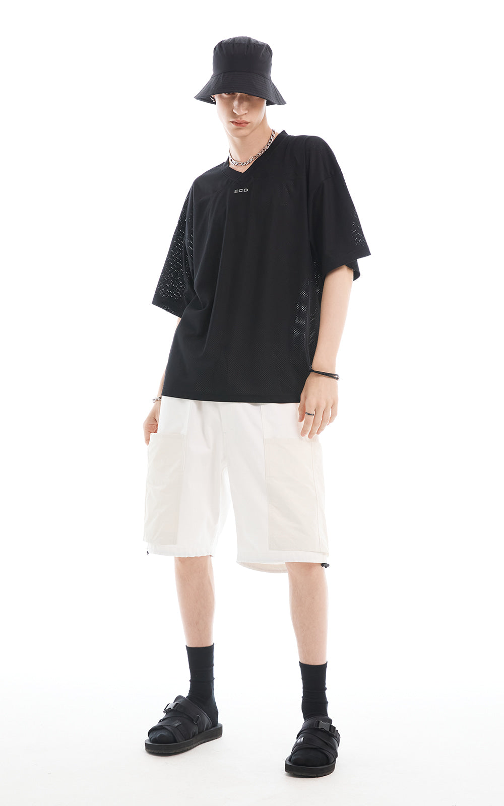 MESH JERSEY T-SHIRT_BLACK