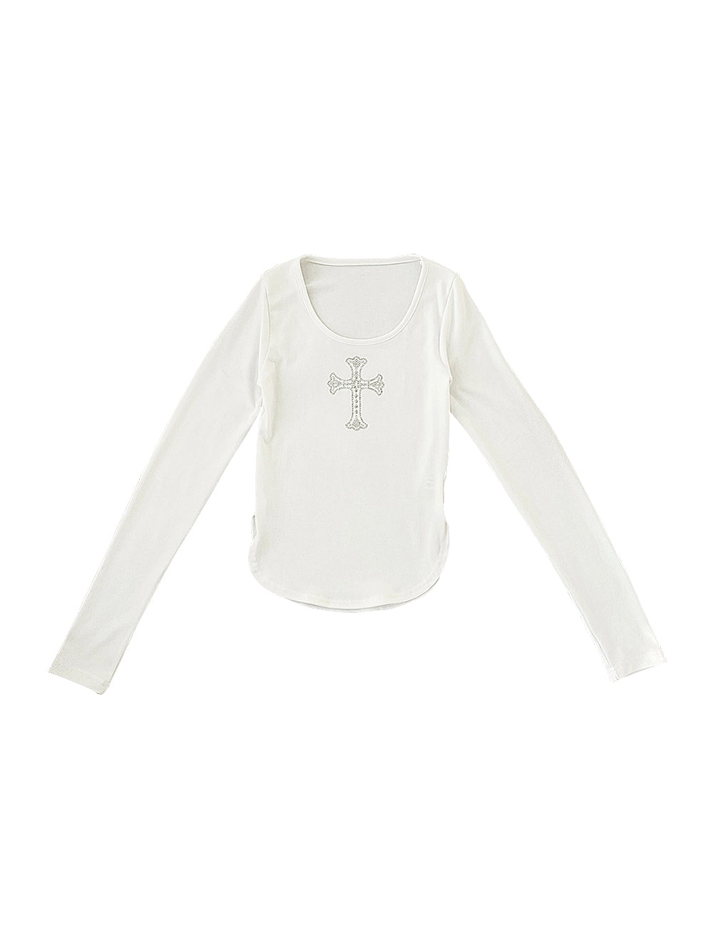 [起毛!] スパークリングキュービックTシャツ (White) / [Fleece!] Sparkling Cubic T-Shirts (White)