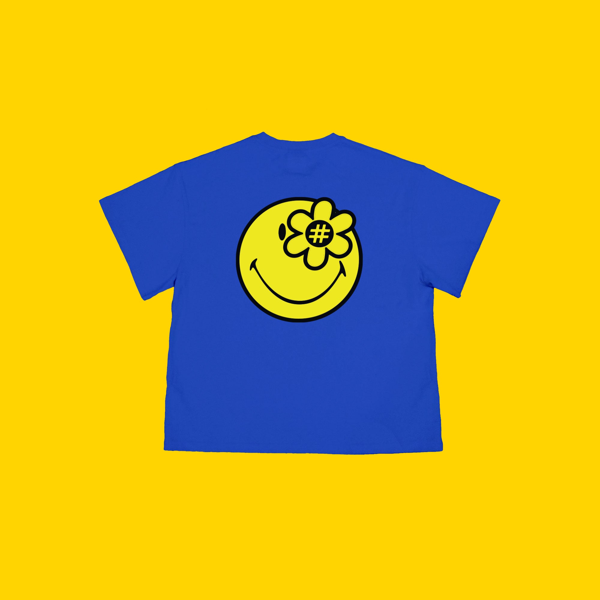 WTP SMILEY CREW TSHIRT | BLUE