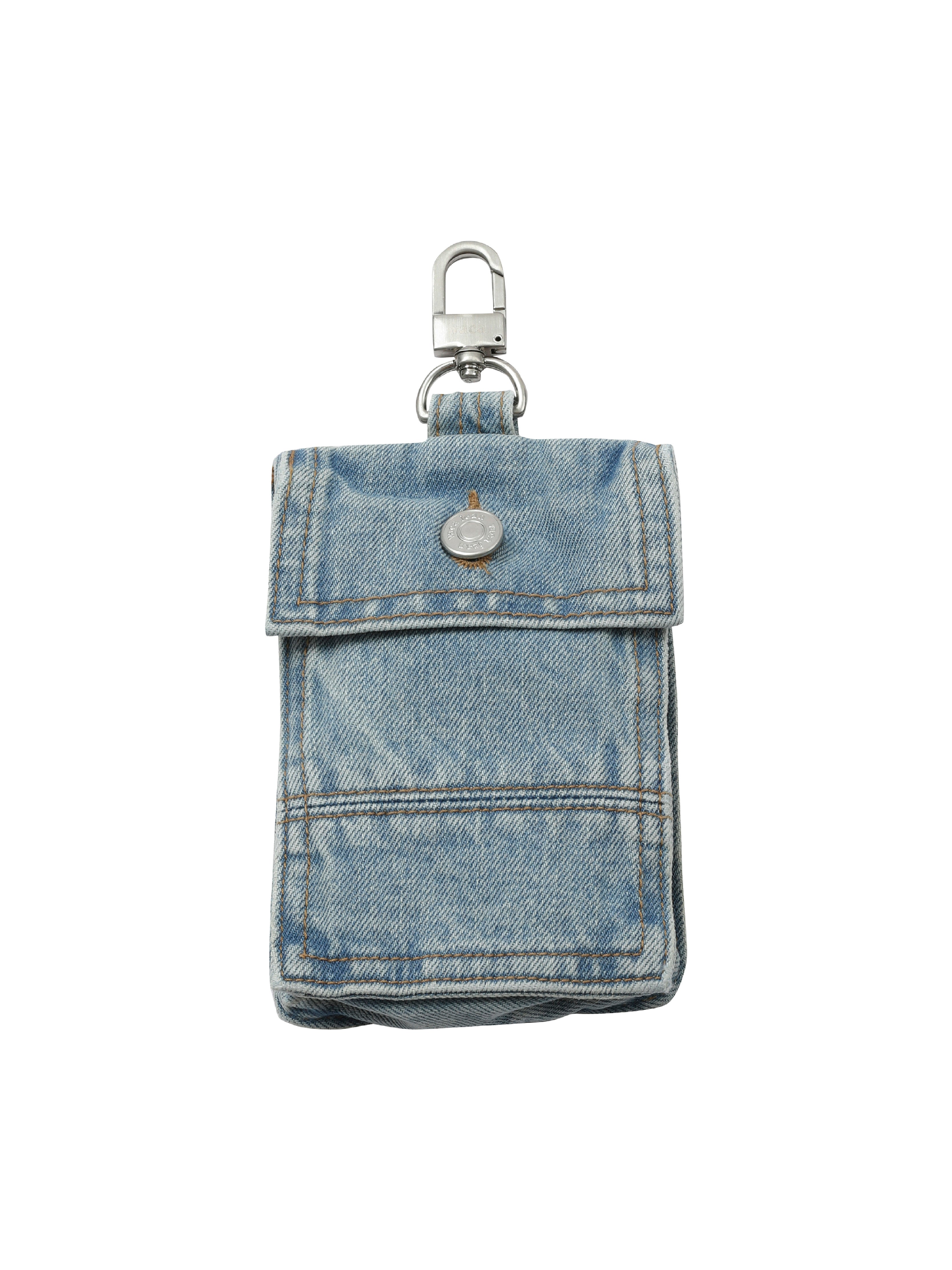 WASHING DENIM POCKET KEYRING