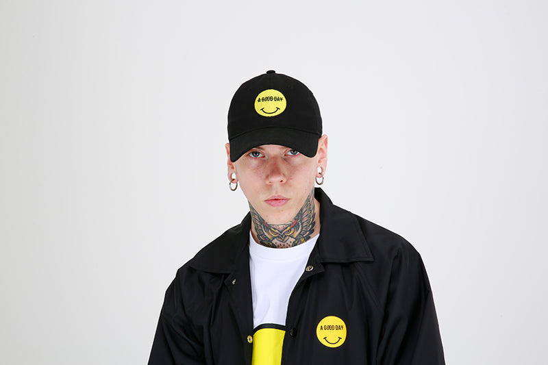 SMILE LOGO BALLCAP (BLACK)