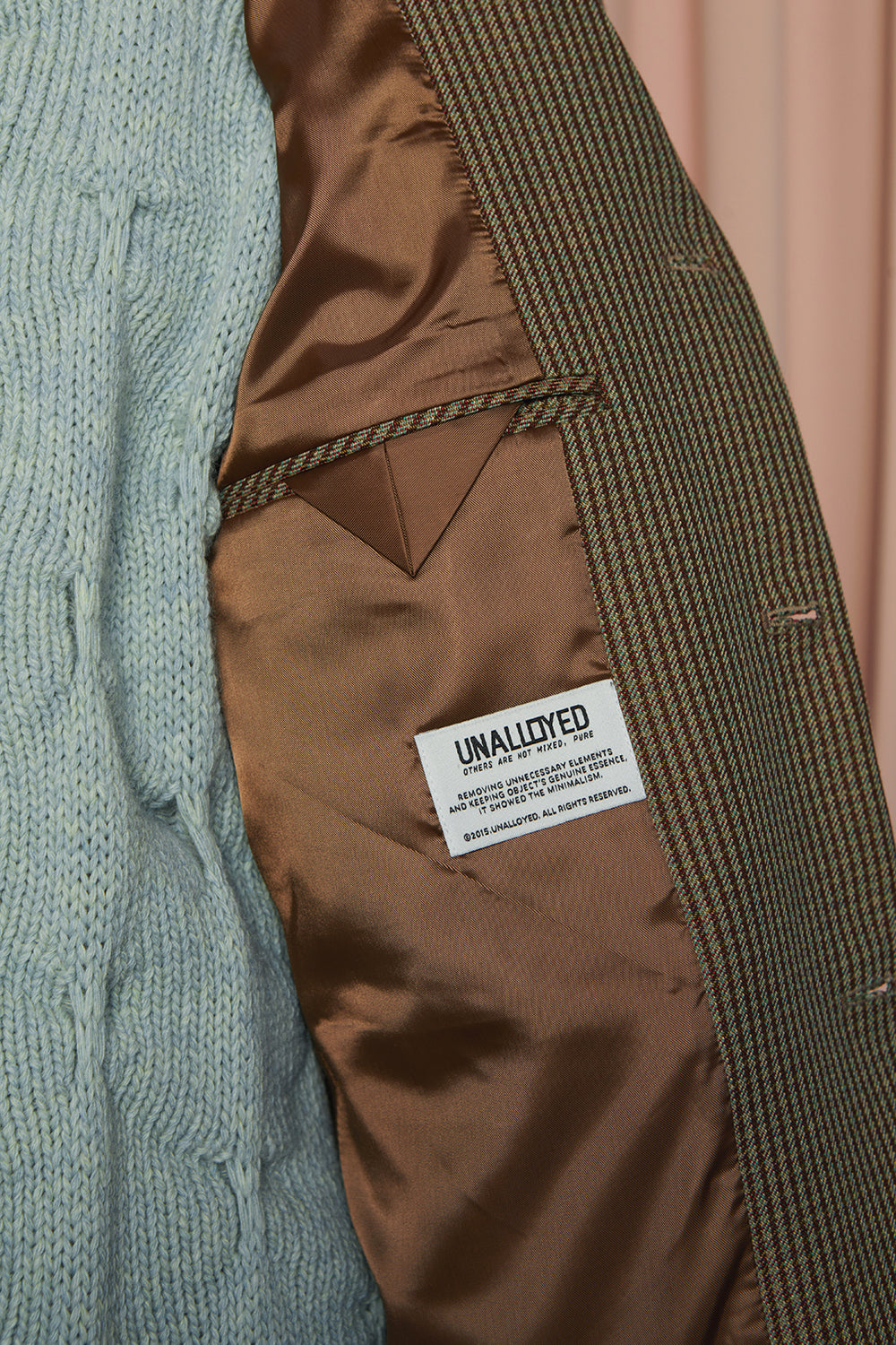 SYMBOL CHECK JACKET / BROWN&GREEN