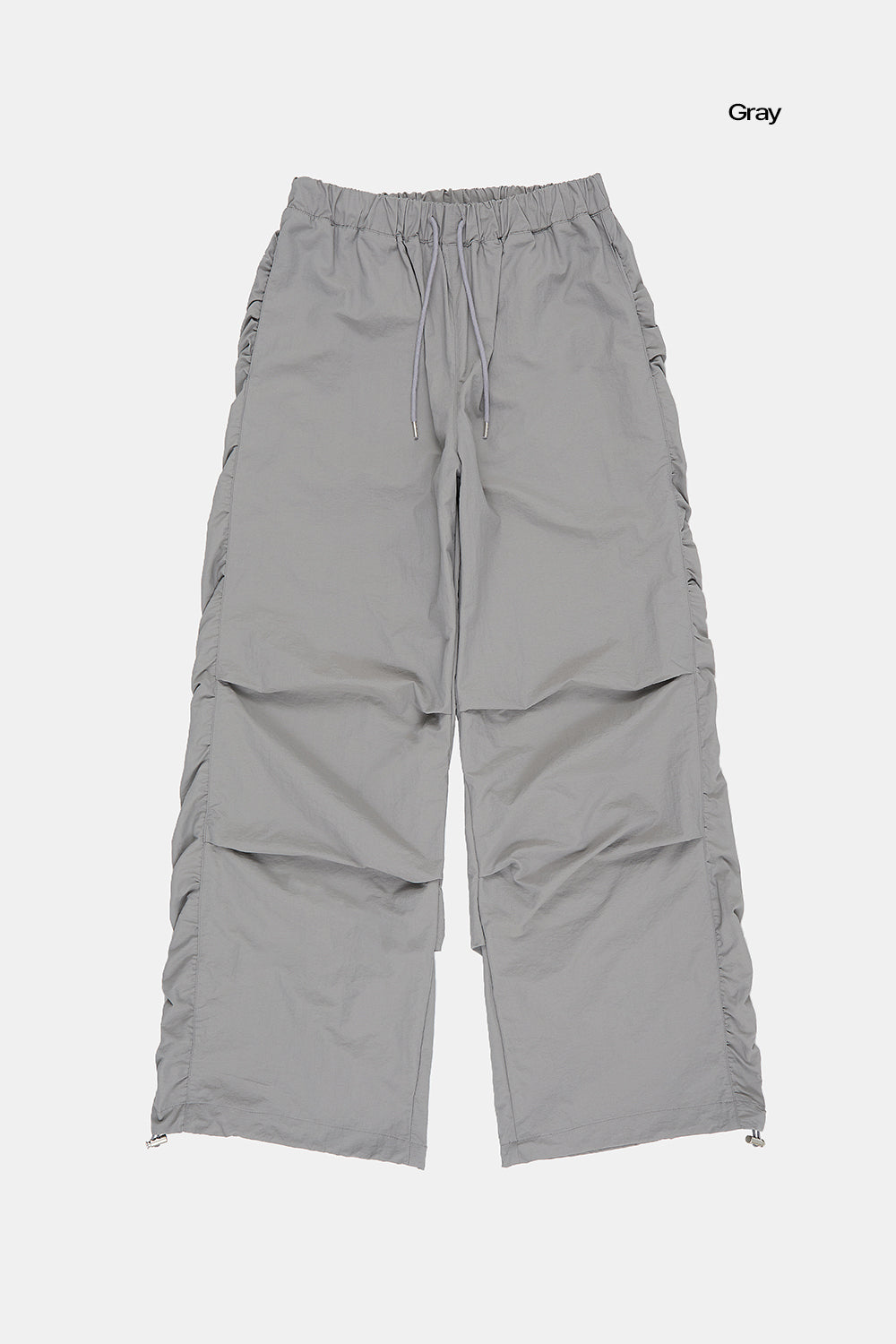 Keep side shirring parachute pants