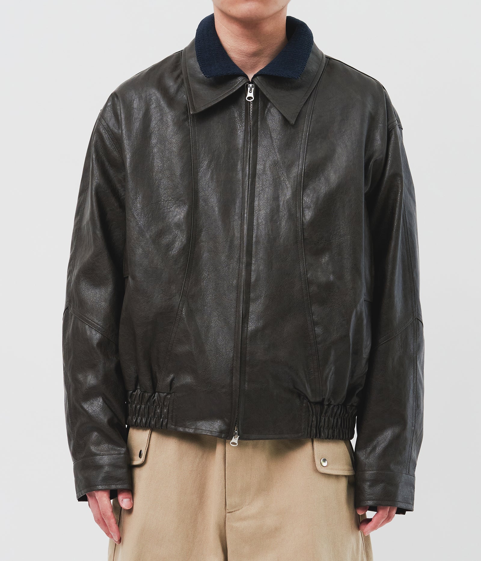 Charles Vegan Leather Jacket (3color)