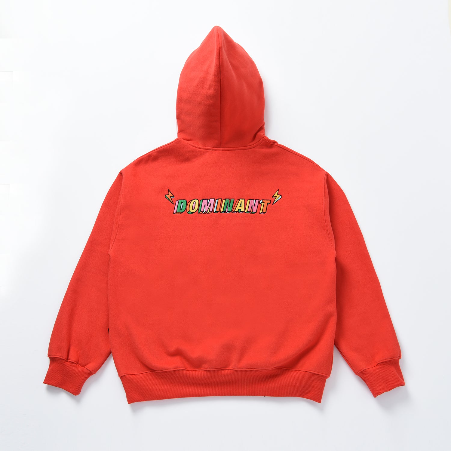 Dominant Cloud Embroidery Dried Hoody_RED