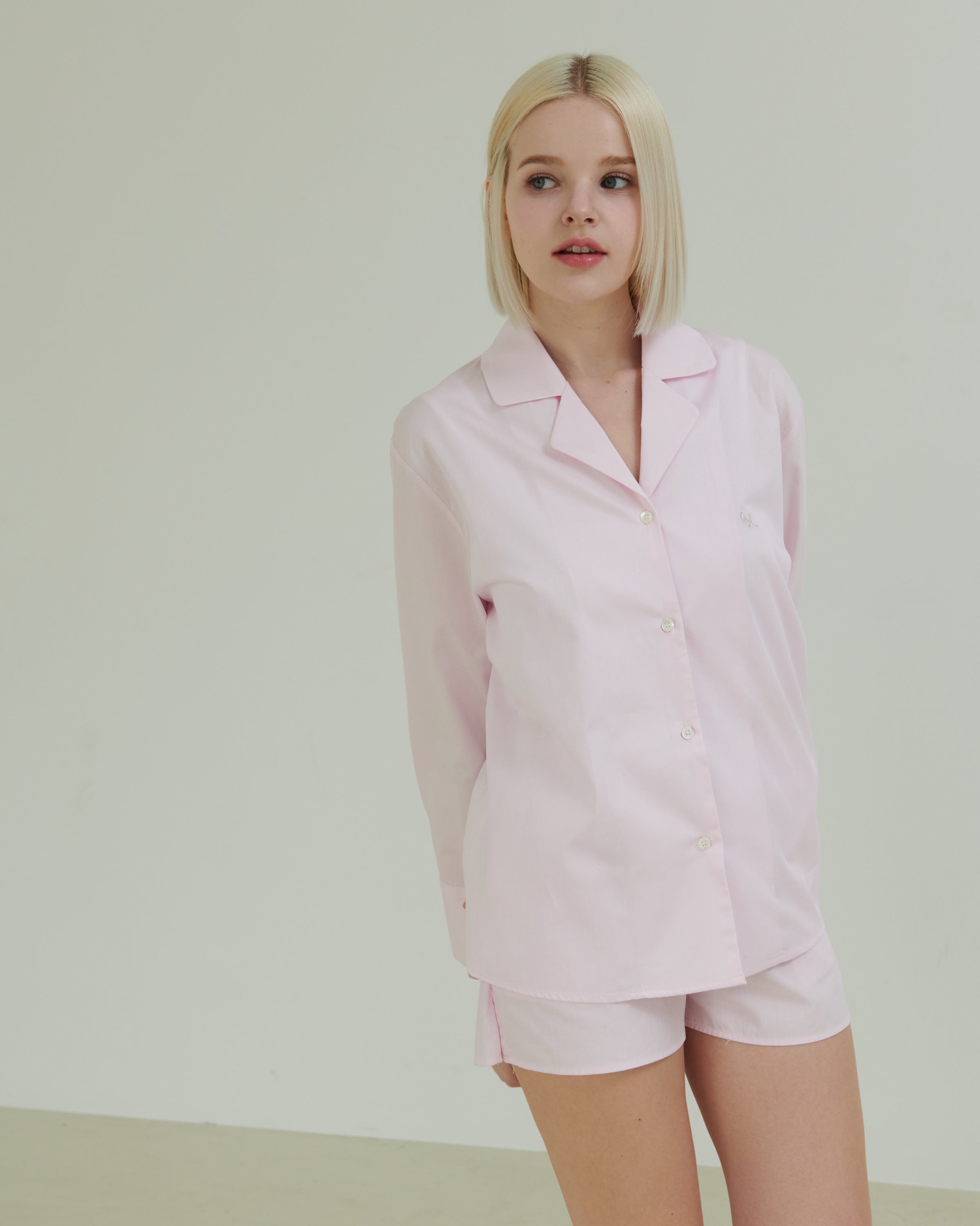 Ontheshell Shirt Set Up - Soft Pink